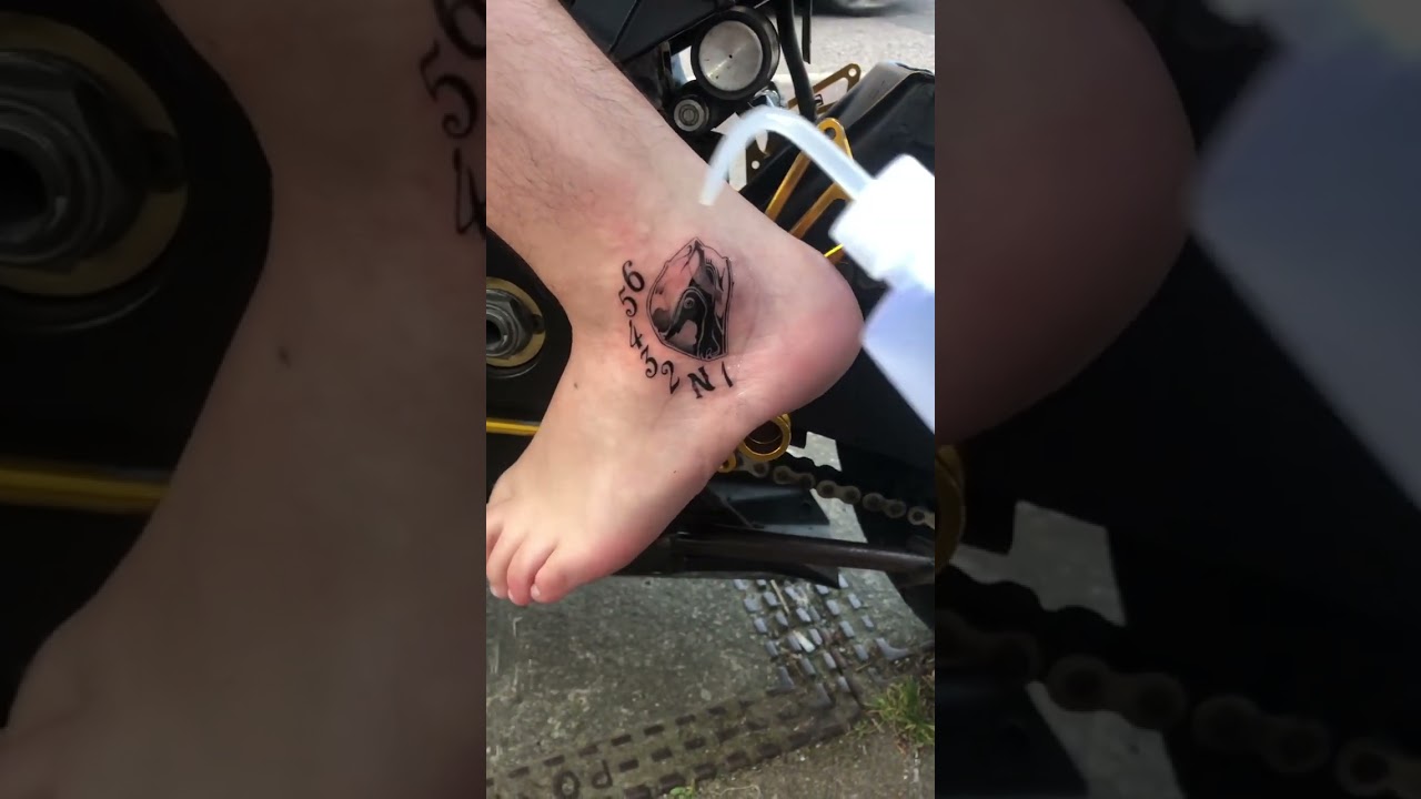 Ankle Tattoo by Cristian Art Stefan Tattoo Studio