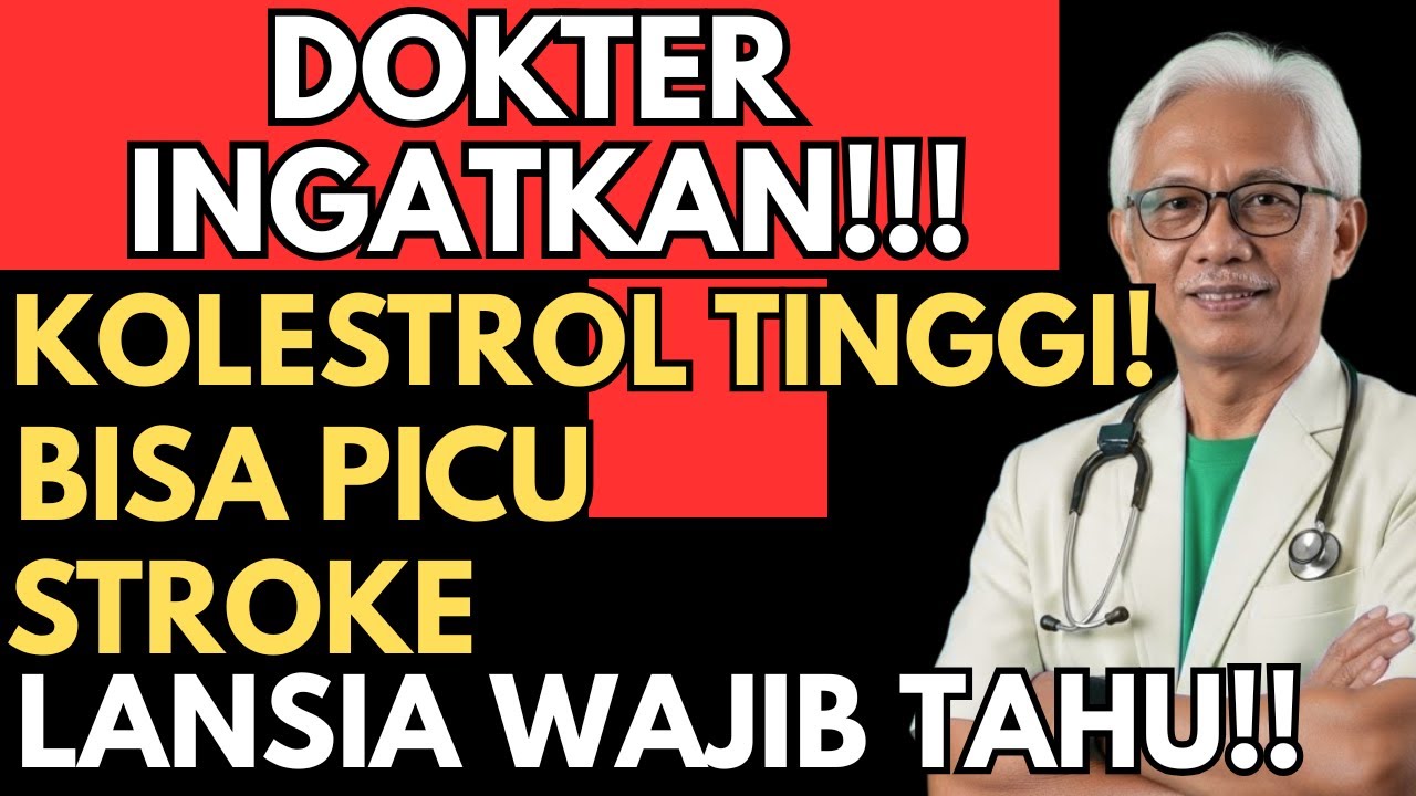 DOKTER INGATKAN !!!! KOLESTROL TINGGI bisa picu STROKE, Lakukan langkah Ini