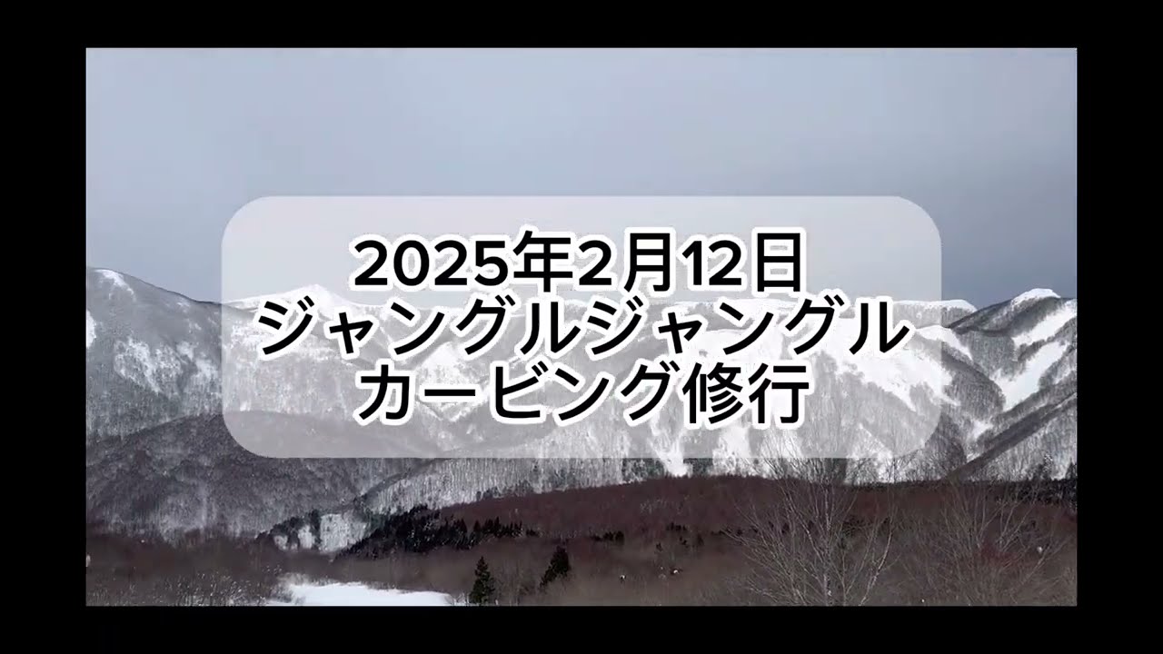 2025年2月12日ジャングルジャングルカービング修行