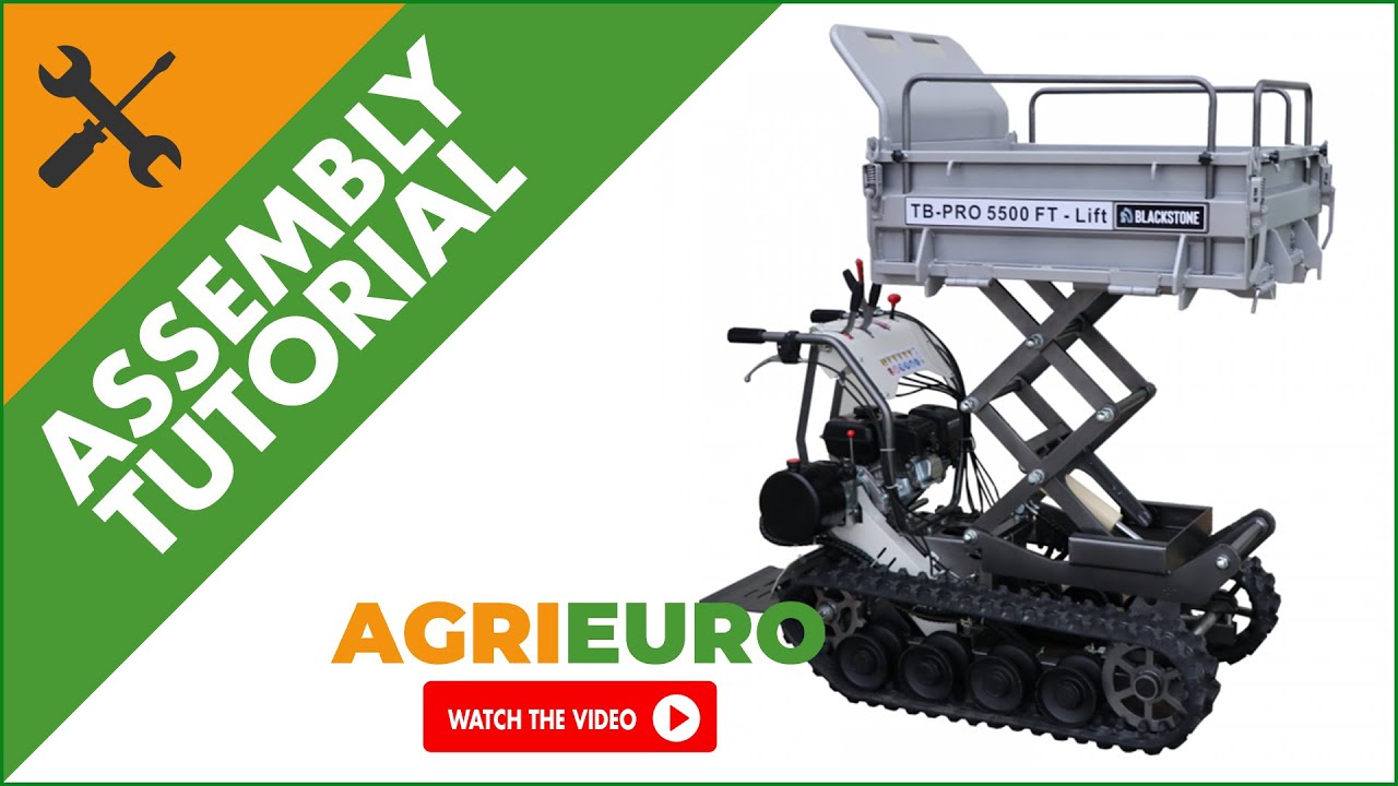 Tracked Power Barrow Blackstone TB-PRO 5500 FT-Lift - Pantograph lift-up body - Assembly tutorial