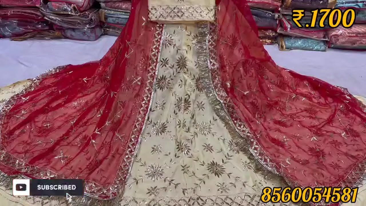 best quality heavy satain suit Humrahi pure odni odni me full jall with gota kirn complete