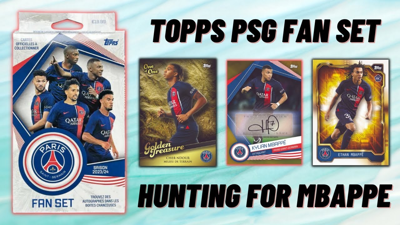 Topps PSG Fan Set 2023/24 box opening! Hunting for an Mbappe auto!