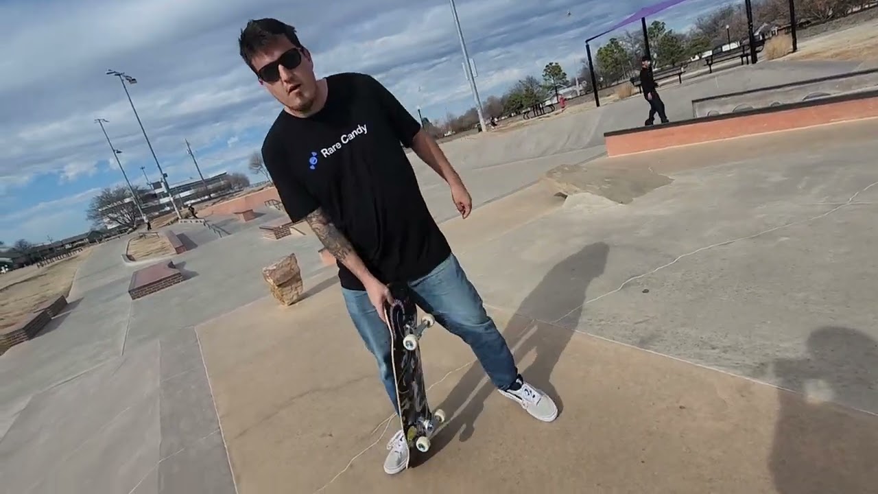 Back at  skateboarding 