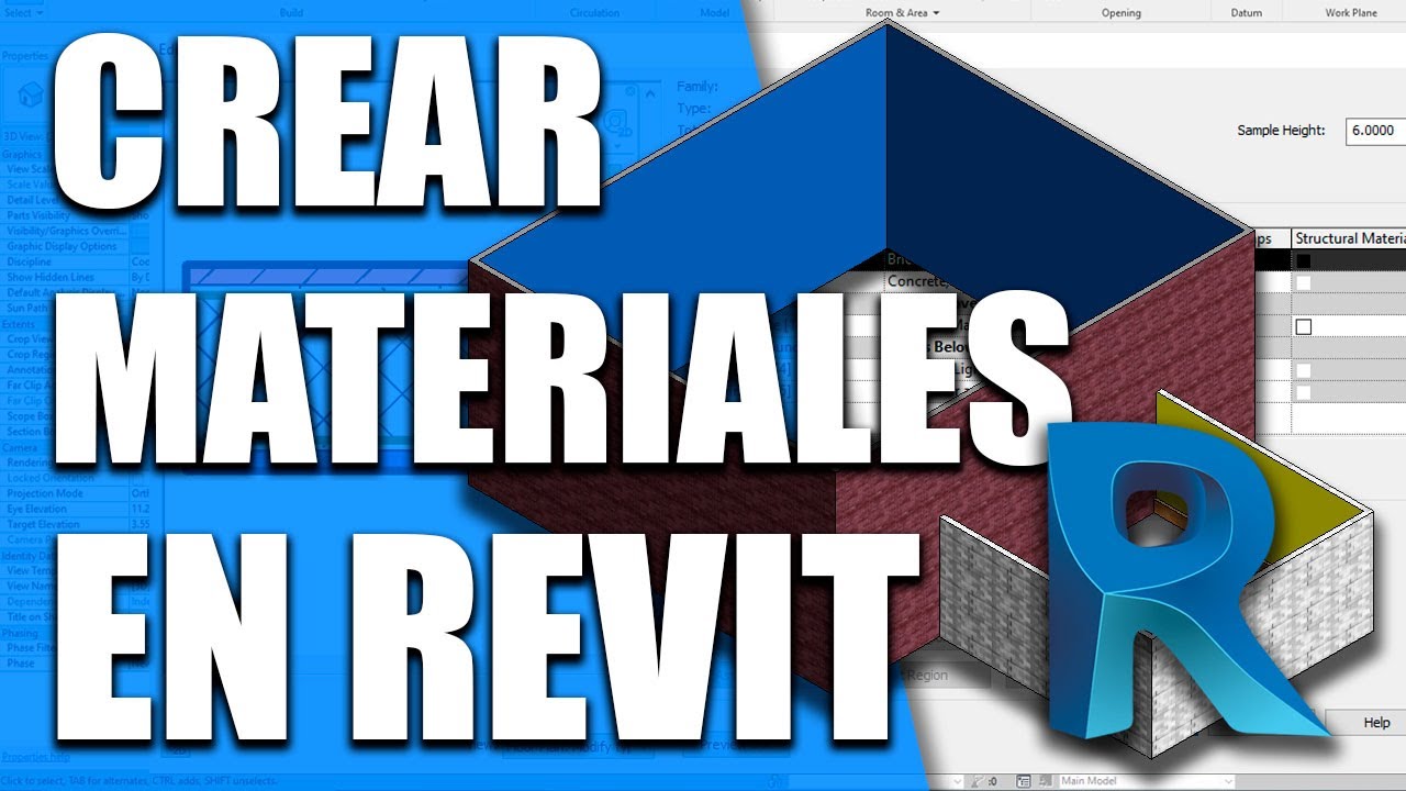 C&oacute;mo crear nuevos materiales en REVIT