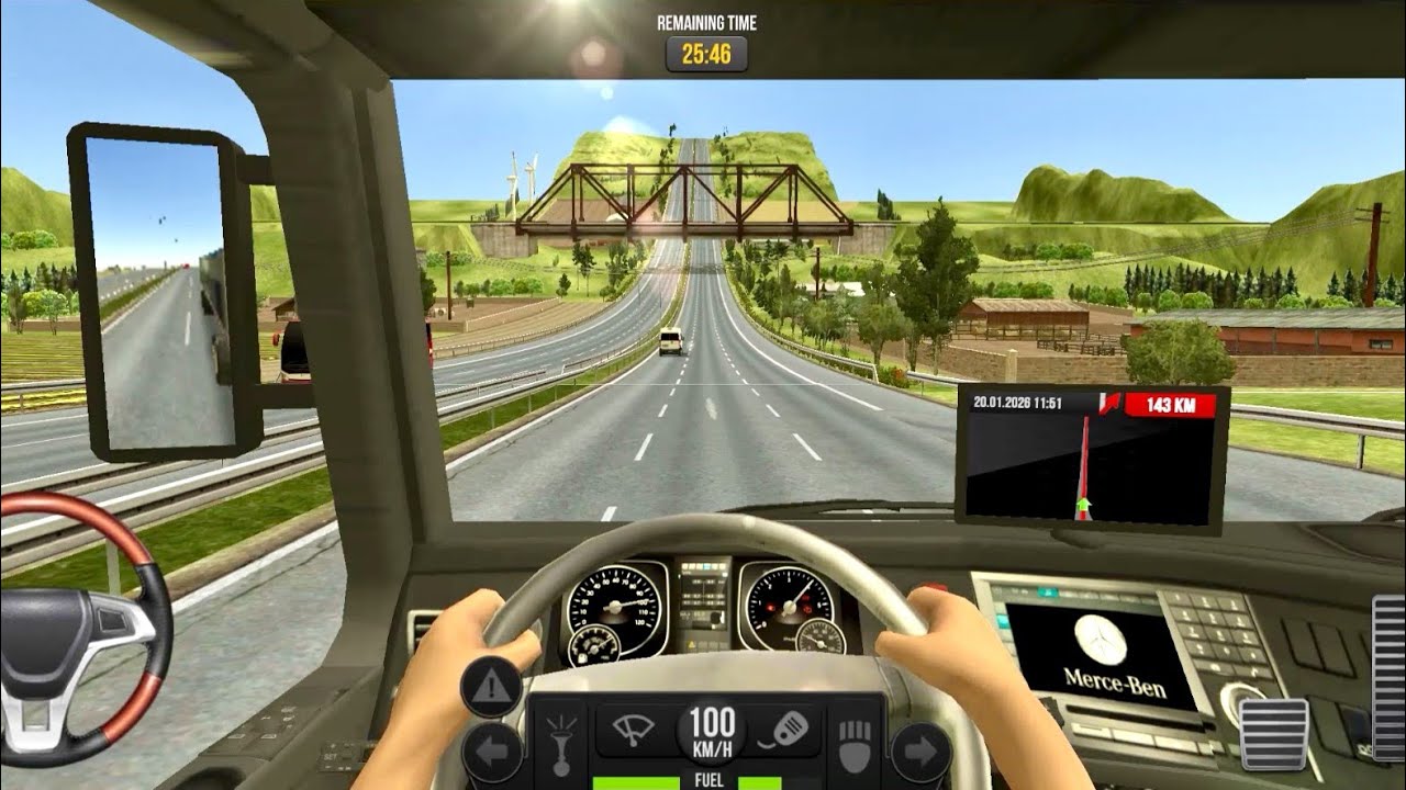 🚚 MERCE-BEN ACTROS Gameplay #100 | Truck Simulator : Europe