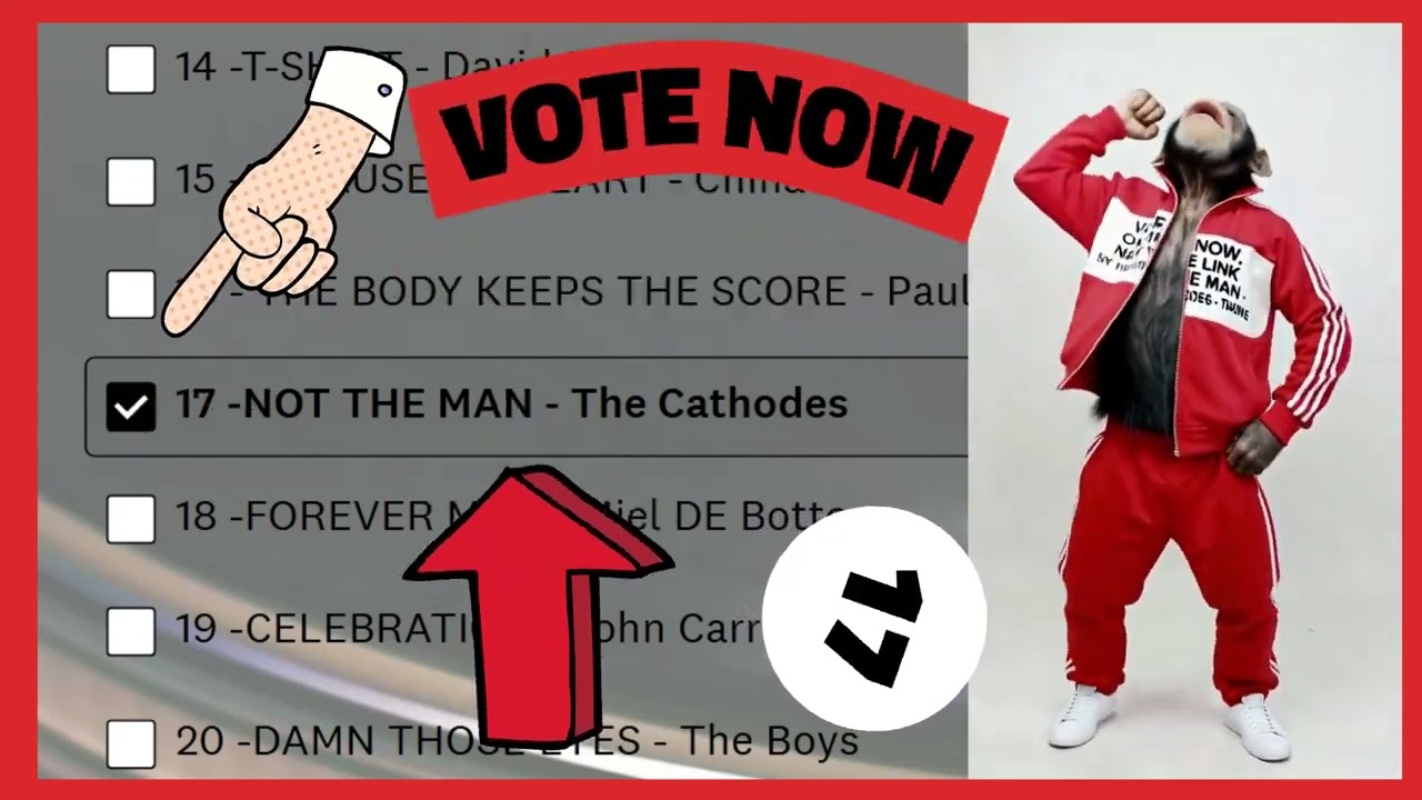 NOT THE MAN by The Cathodes - Number 17 in The Heritage Chart run by Mike Read of #TOTP #80s legend