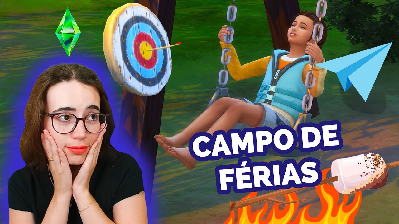 CAMPO DE FÉRIAS PARA CRIANÇAS 🏹 The Sims 4 Novas Aventuras