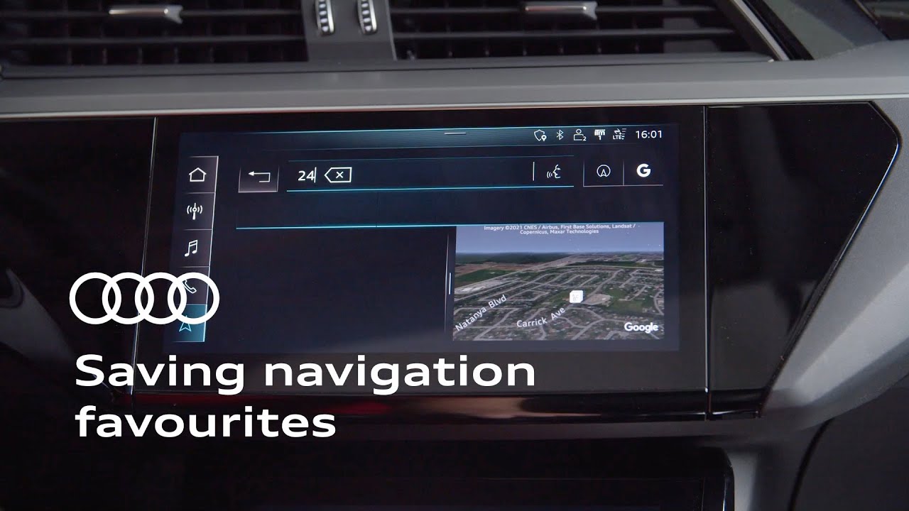Saving navigation favourites in your Audi