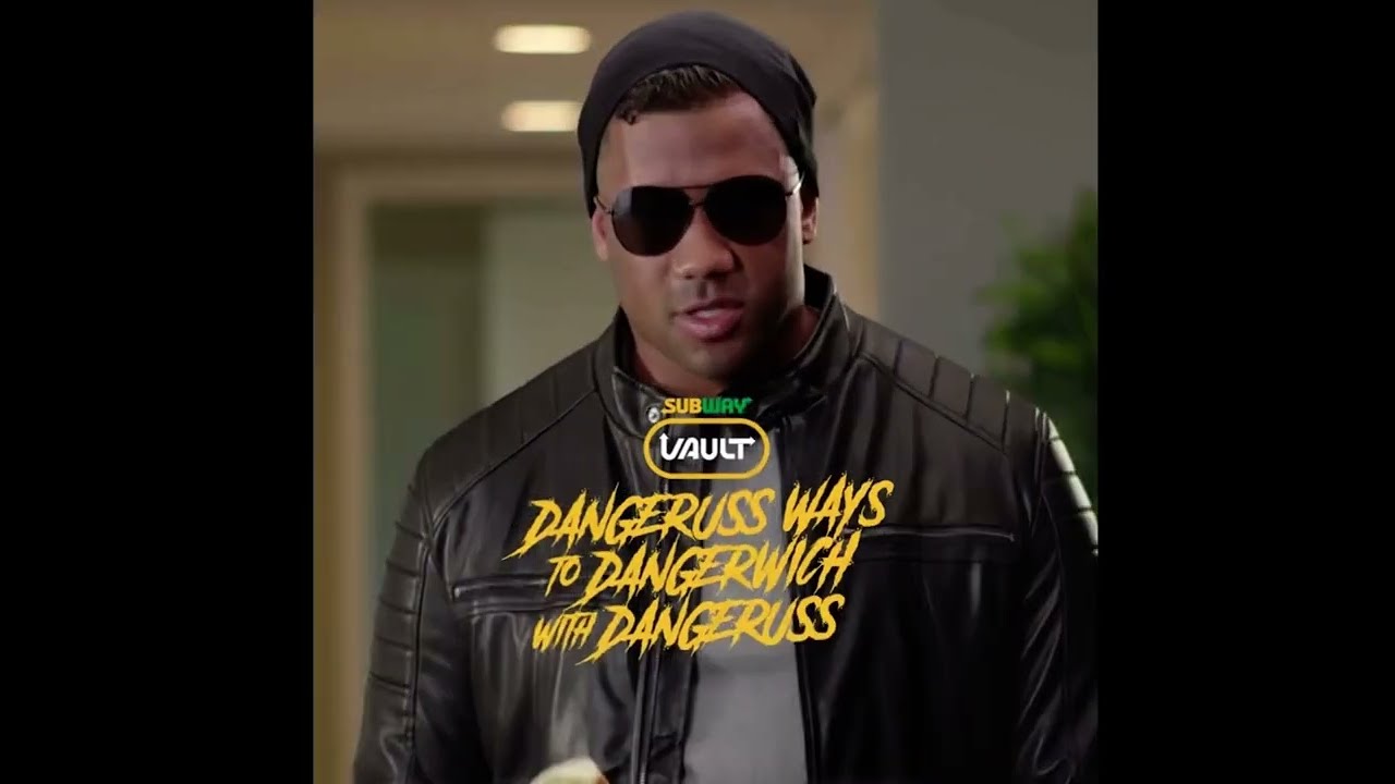 Russell Wilson NEW &ldquo;DANGERWICH&rdquo; Subway Commercial | Dangerwich Russel Wilson CRINGEWORTHY Subway