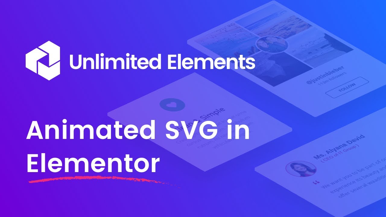 Animated SVG in Elementor