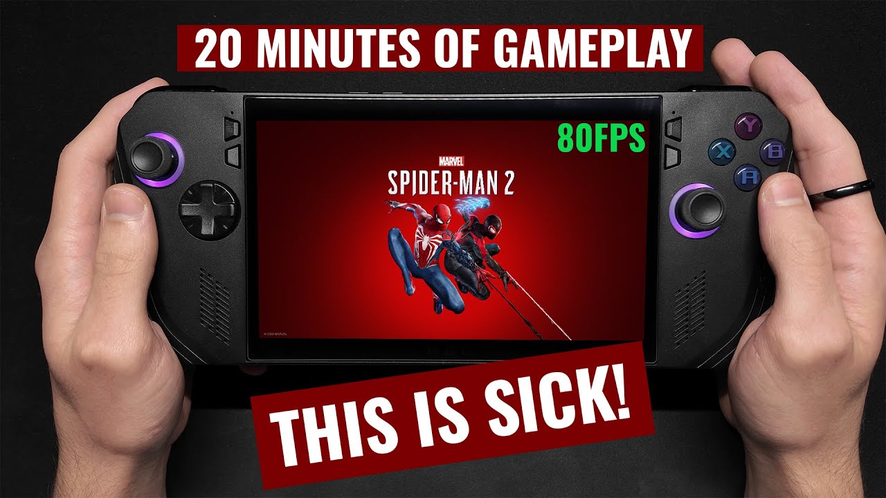 MARVEL'S SPIDER-MAN 2 ON ASUS ROG ALLY X | Gameplay, best settings and 25W vs 17W comparison!