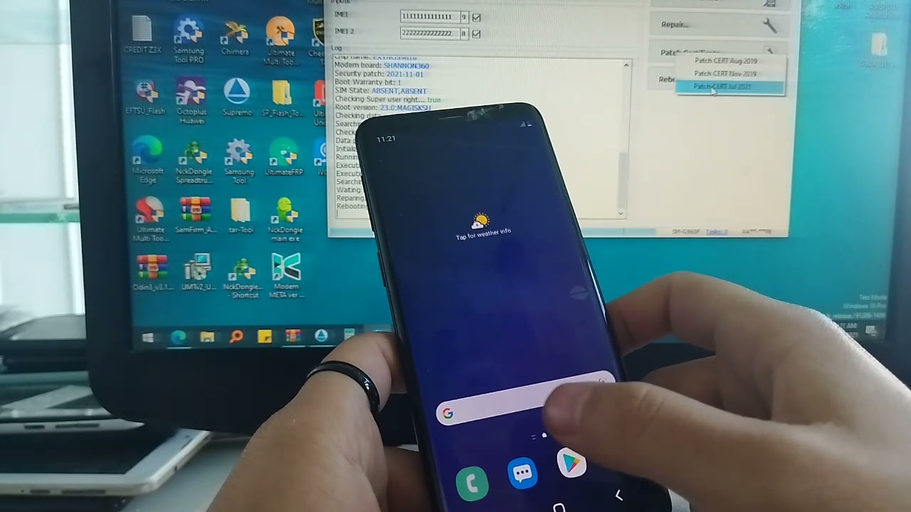 repair imei g960f u17 latest security with z3x😎