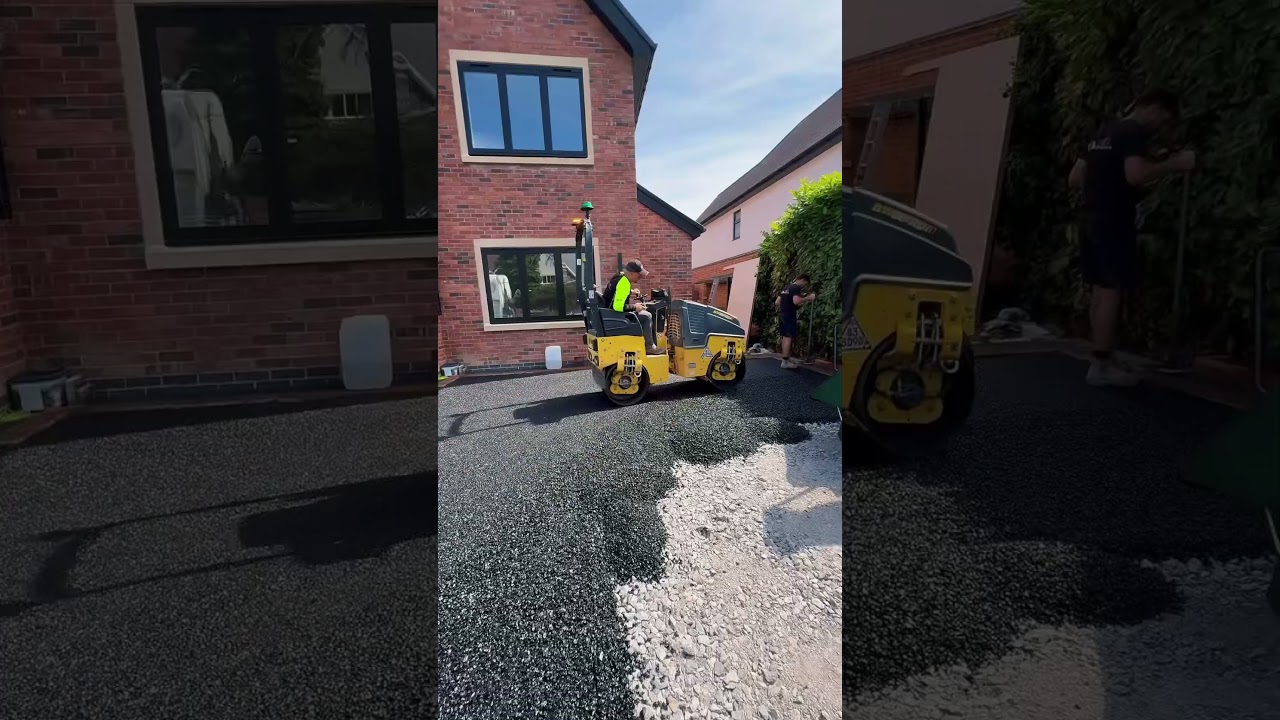 Part 7 is Tarmac! #gardenmakeover #driveway #homeimprovement