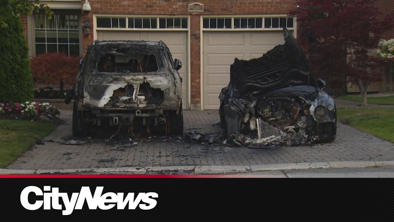 Suspicious fire at Richmond Hill home scorches two vehicles: police