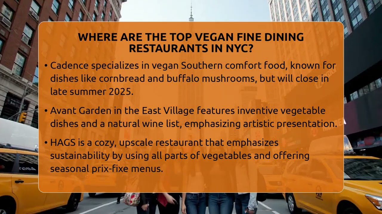 Where Are The Top Vegan Fine Dining Restaurants In NYC? - Everything About NYC