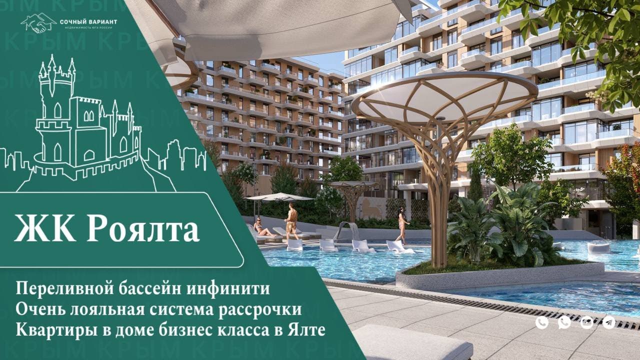 Жилой комплекс бизнес класса Роялта г. Ялта//Квартиры в центре Ялты//Недвижимость Крыма