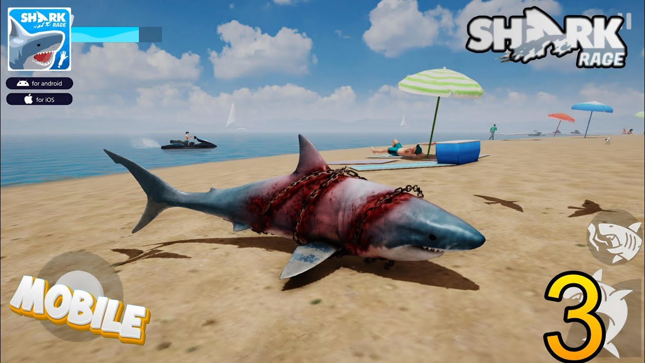 Shark Rage  Gameplay Walkthrough Part 3 (iOS, Android)  Max Graphics 👿