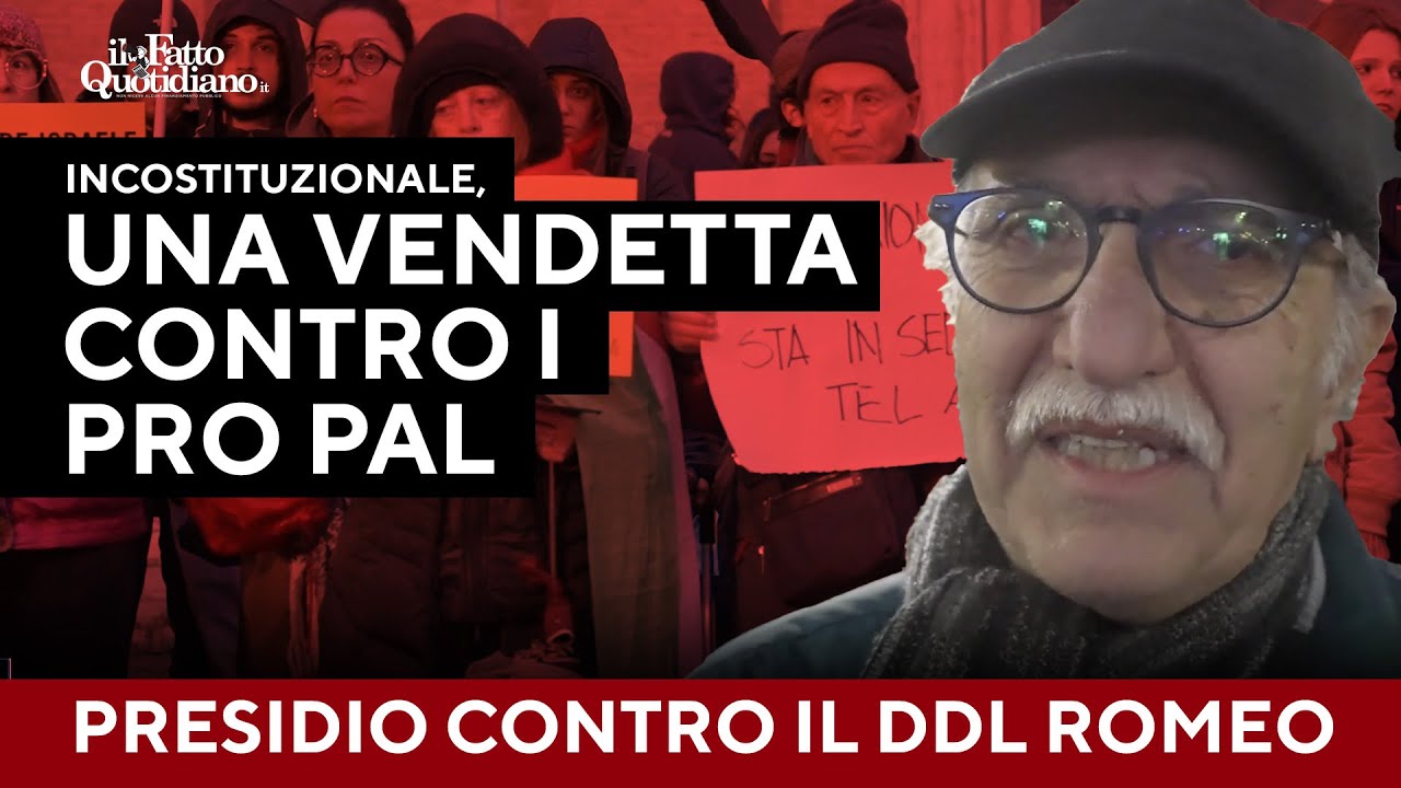 Antisemitismo, presidio contro il Ddl Romeo: 