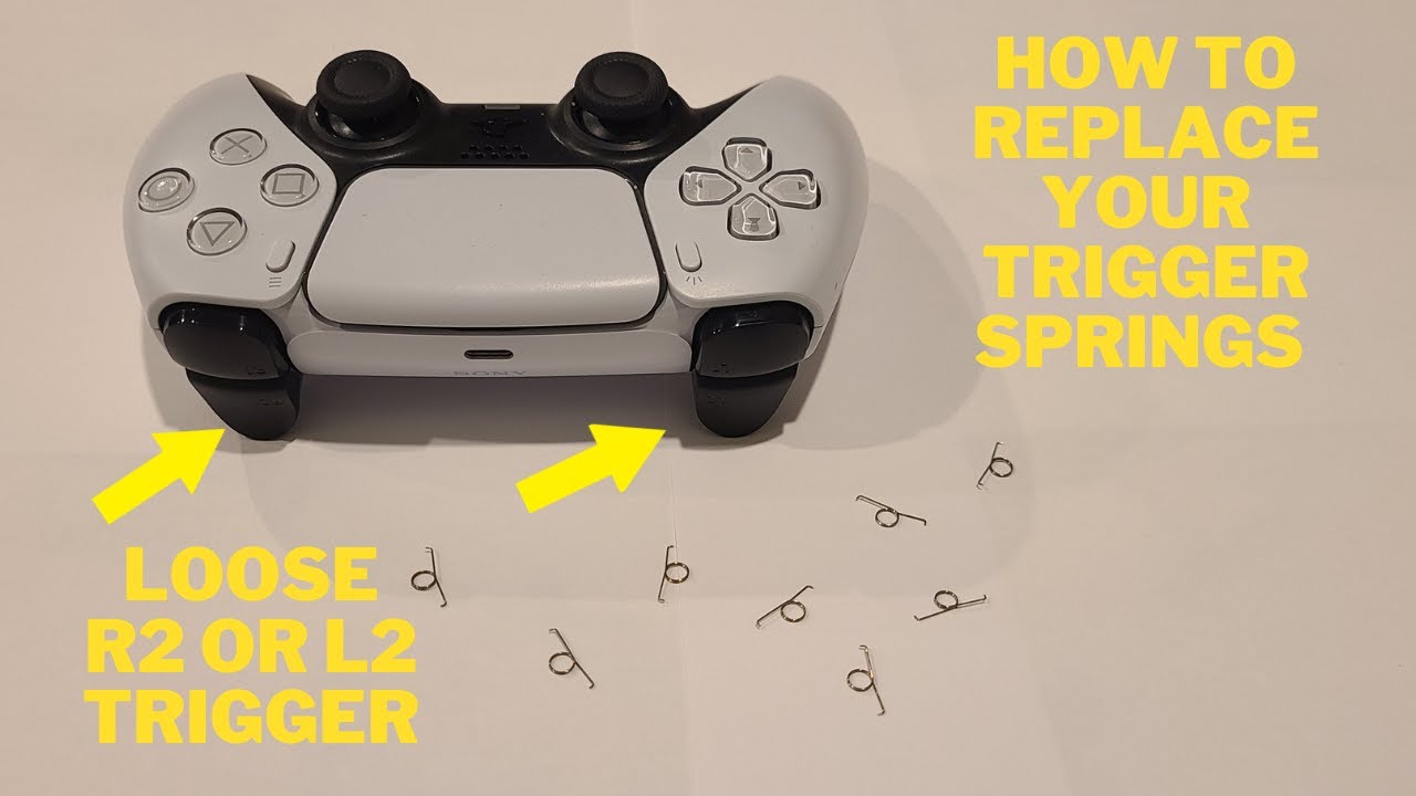 PS5 DualSense Controller Repair - How to Fix  Loose R2 or L2 Triggers (Spring Replacement)