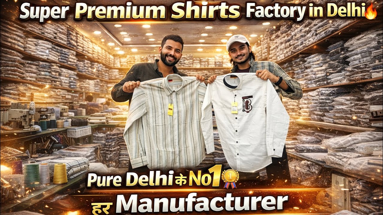 Super Premium Shirts Factory🔥 Biggest Shirts Wholesaler in Delhi | Shirting Hub Tank Road Market