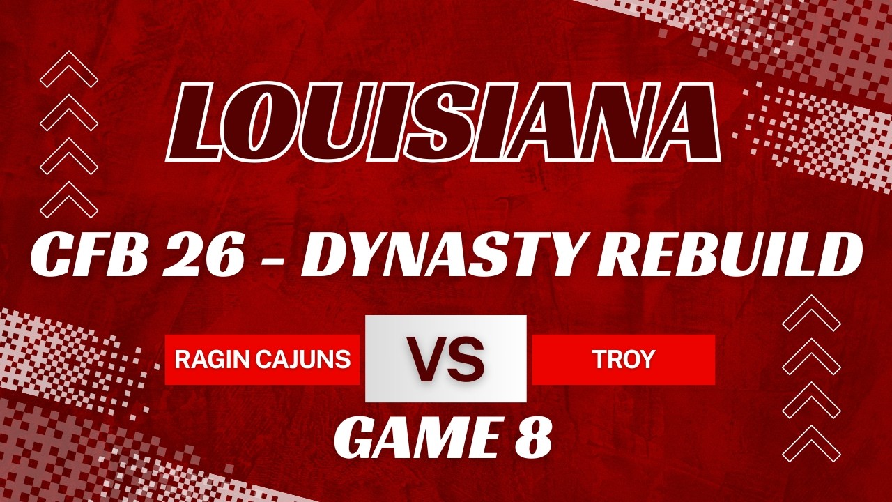 EA Sports CFB 26: Louisiana vs Troy Full Gameplay | Online Dynasty Week 9