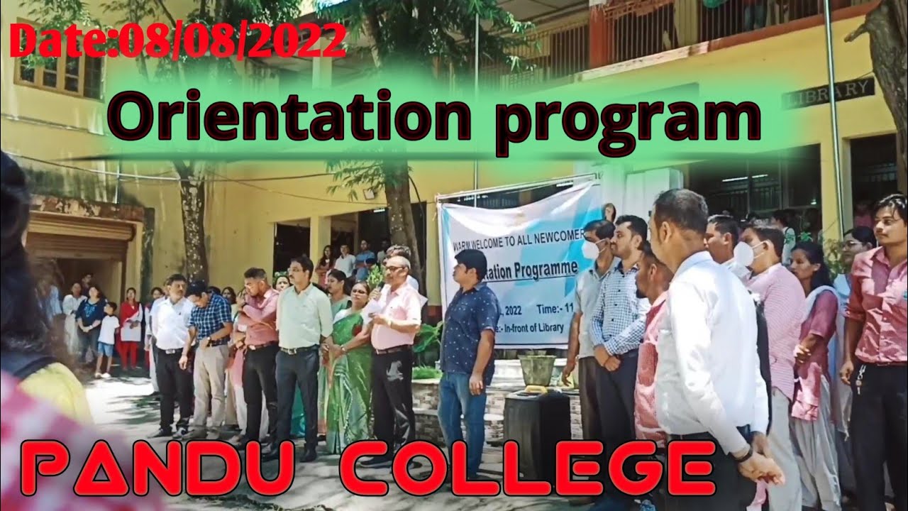 Pandu college Orientation program// warm welcome to all newcomers// pandu college principal speech