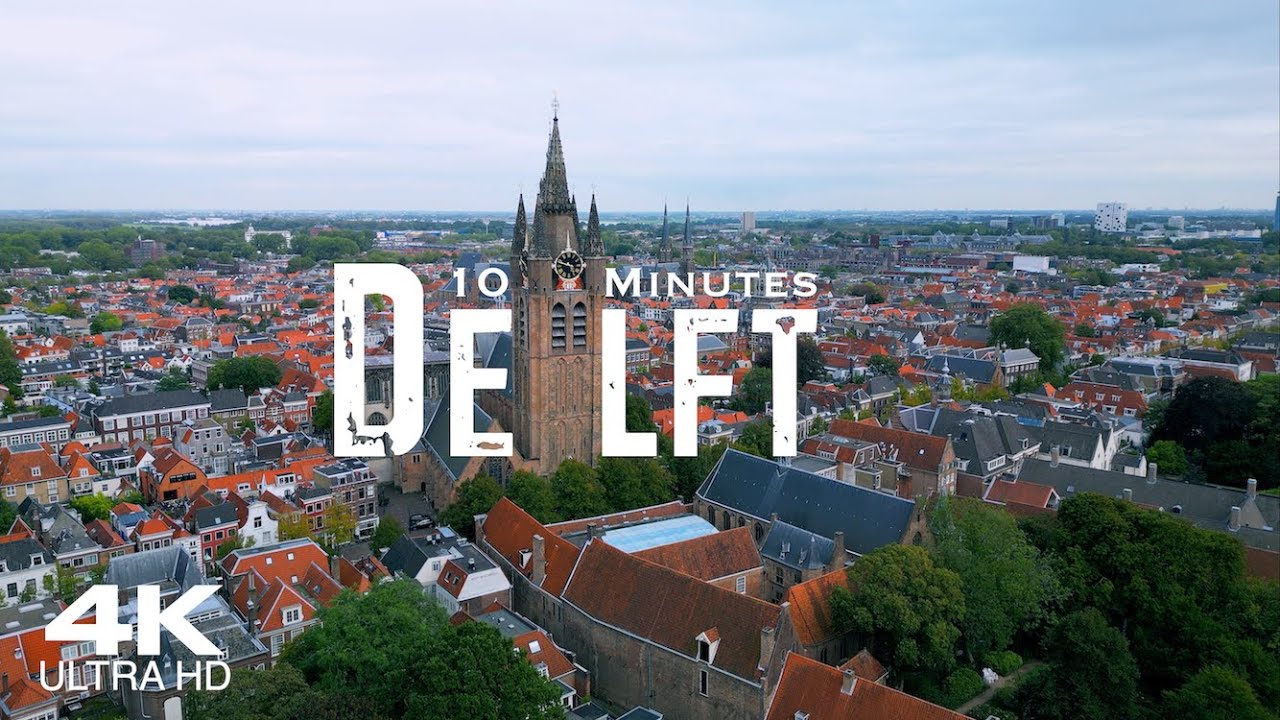 DELFT 🇳🇱 Drone Aerial 4K | South Holland Netherlands Nederland