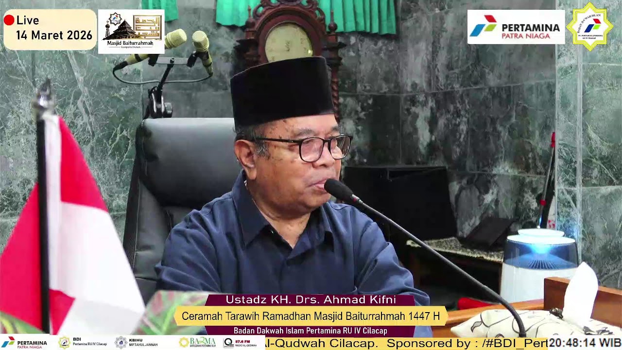 Ceramah Ramadhan Masjid Baiturrahmah 1447 H, Ustadz KH. Ahmad Kifni.