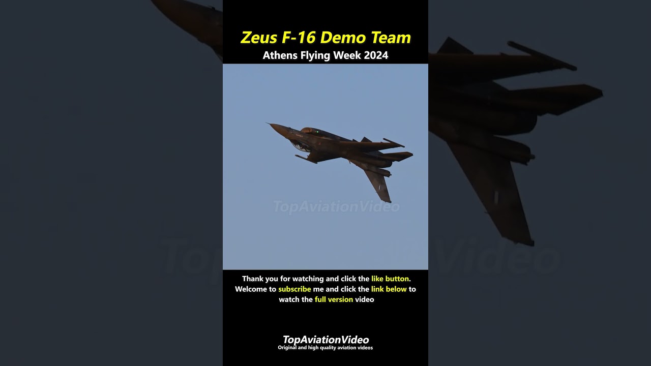 Hellenic Air Force Zeus F-16 demo team | AFW2024 14/9/2024