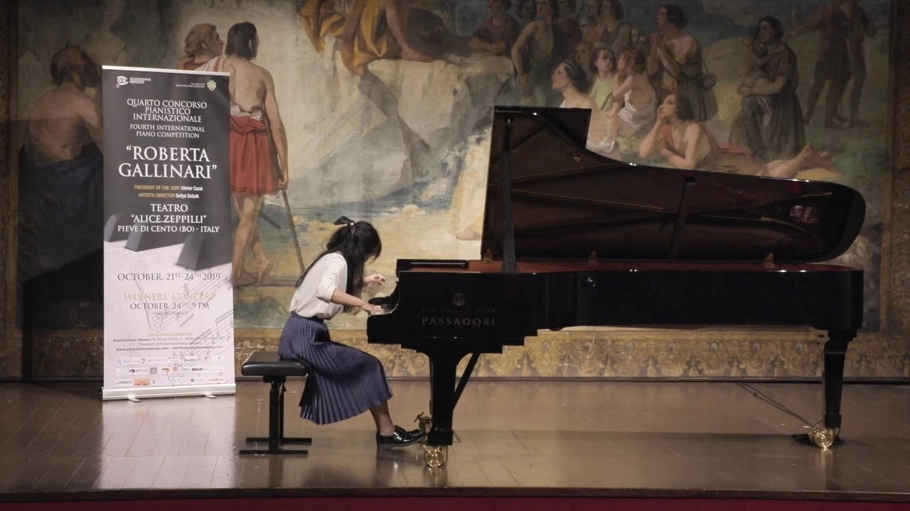 Julie Yuqing Ye IV INTERNATINAL PIANO COMPETITION ROBERTA GALLINARI Eliminatory Round