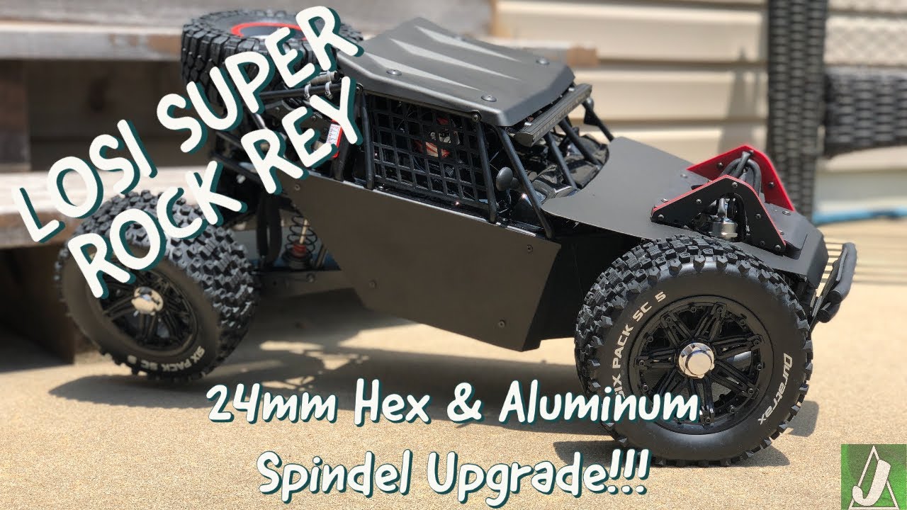 Part 1 - Losi Super Rock Rey 24mm Hex Conversion + Aluminum Spindle Upgrade!!!