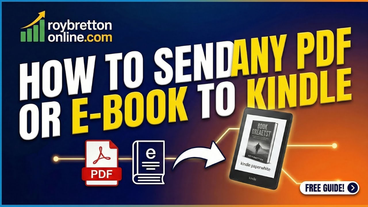 How To Send Any PDF Or E Book To Kindle