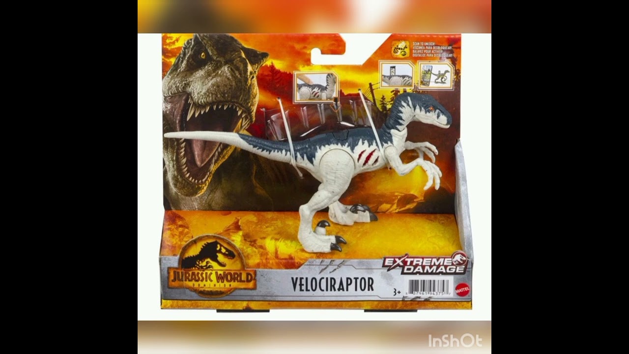 New Jurassic World Dominion Extreme Damage Velociraptor