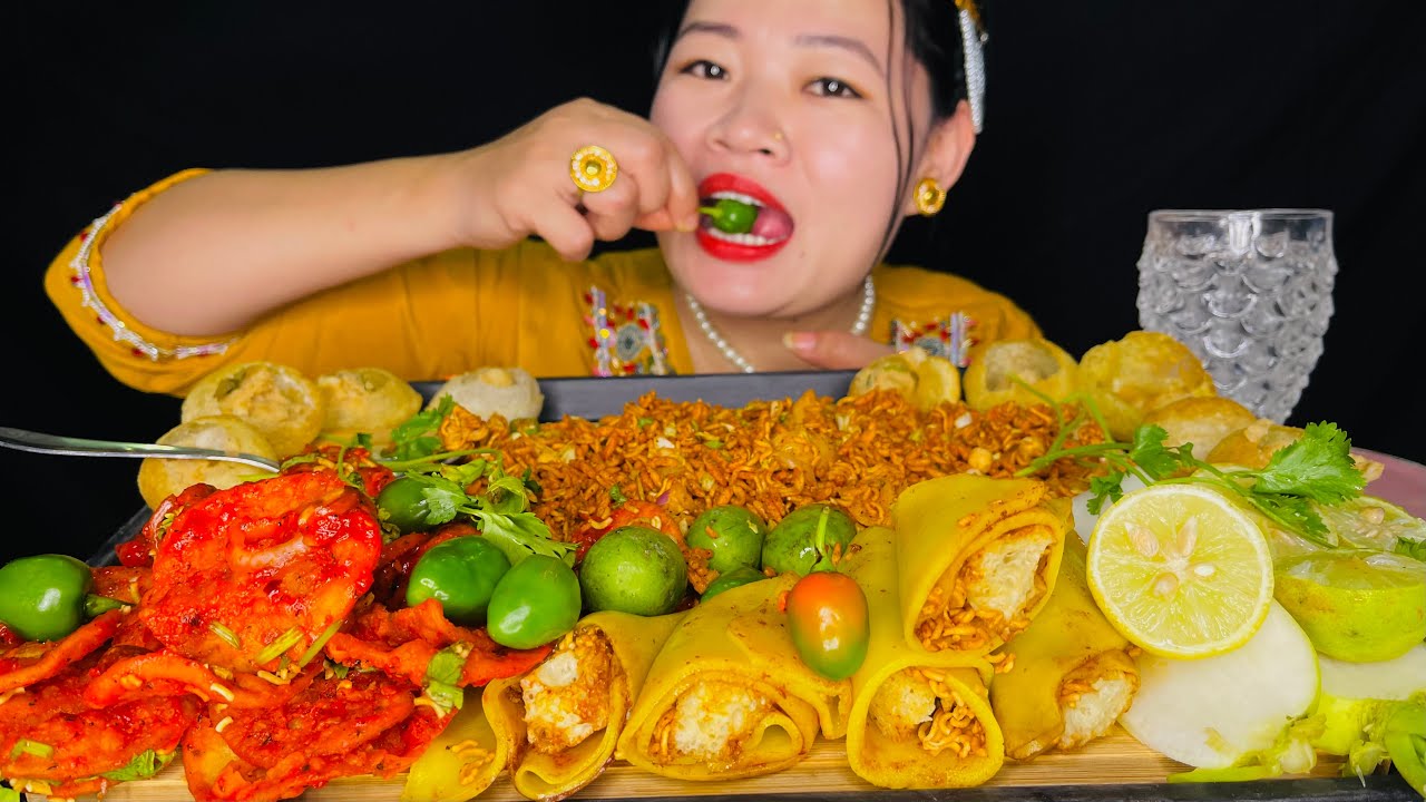 Chatpate Panipuri spicy chili chat🌶️ 😜