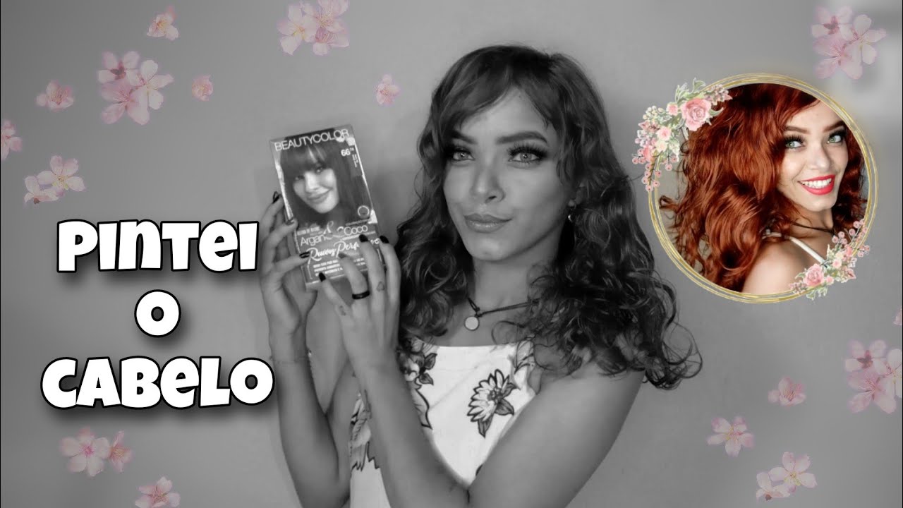 PINTEI O CABELO DE RUIVO DOCE DE LEITE DA @BeautyColorOficial