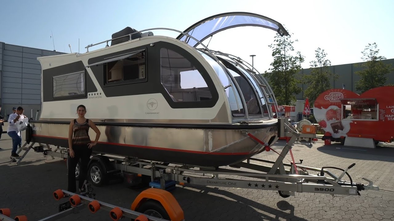 Diese Yacht ist auch ein Luxus-Wohnwagen: Caravanboat 2022. Komplette Führung durch das geniale Teil