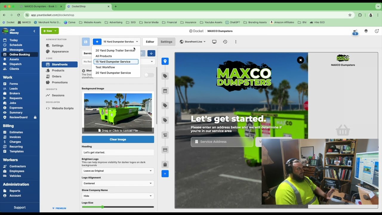 Online Ordering made EASY for your Dumpster Business.