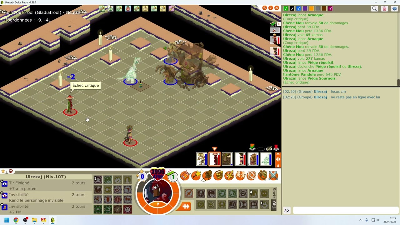 Gladiatrool compo sram/cra. Le CM, dofus retro