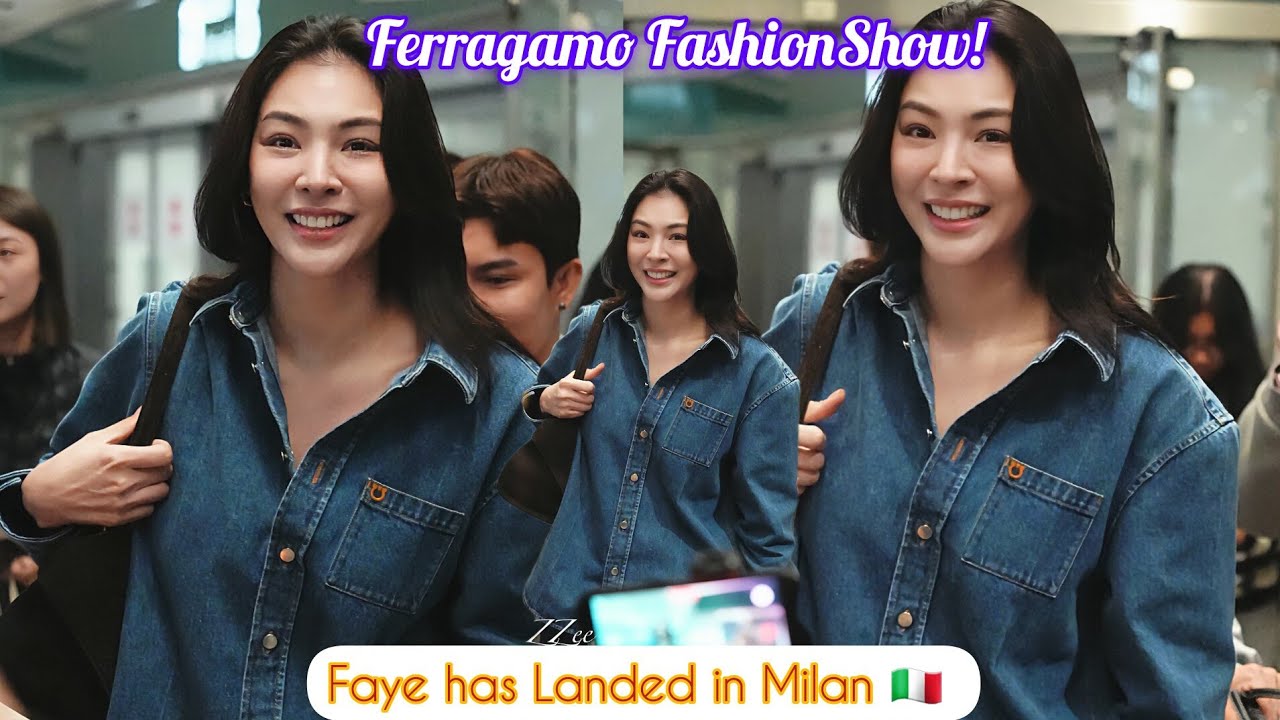 Faye Has Finally Landed in Milan 🇮🇹 For Ferragamo FashionShow Tommorow!!