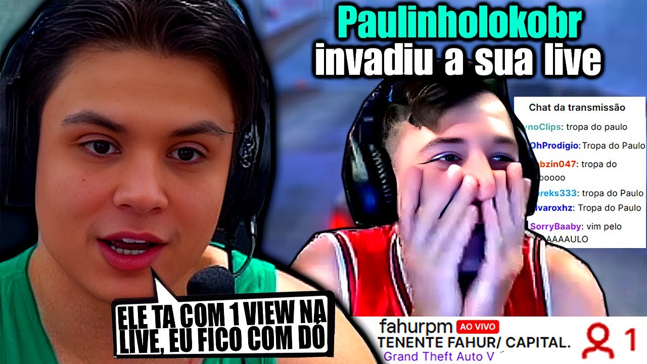 🥺Paulinho o Loko encontra Streamer de GTA RP com 1 Viewer e se comove