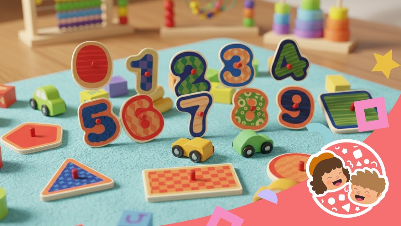 Zahlen 0–9 & Formen lernen 🔢🔺🟦 | Spaßiges Lernen für Kinder | Litika