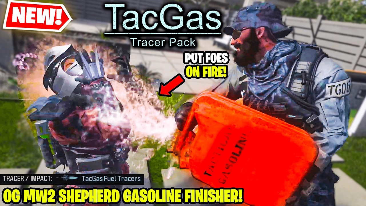 NEW Tracer Pack TACGAS BUNDLE ⛽ MW2 GASOLINE FINISHER in MW3 WARZONE! (Fuel and Fire Holger 26)