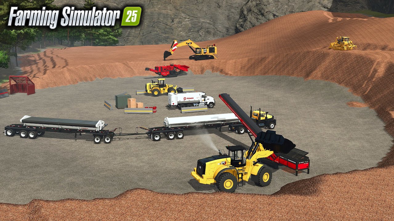 🚧 Wampsville NY Map 🚧 Work At Iron Ore Pit 👷&zwj;♂️ Farming Simulator 25