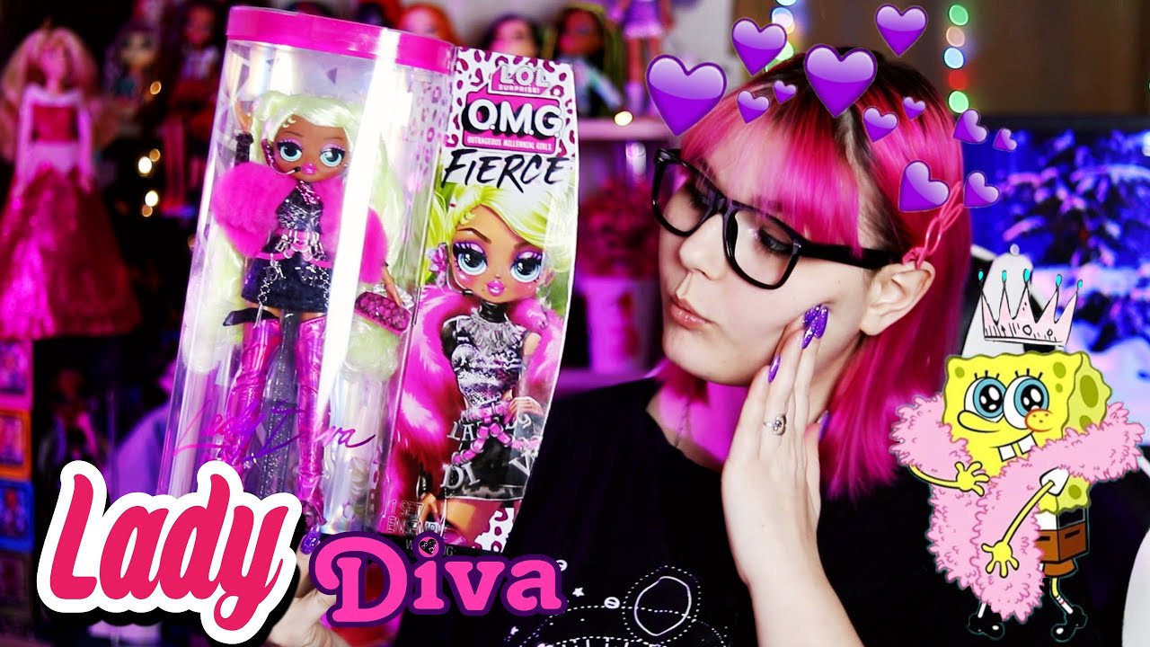 НОГИ ОТ УШЕЙ! Кукла 😈 LOL OMG Fierce Lady Diva|Леди Дива Фирс 😈*ОБЗОР*