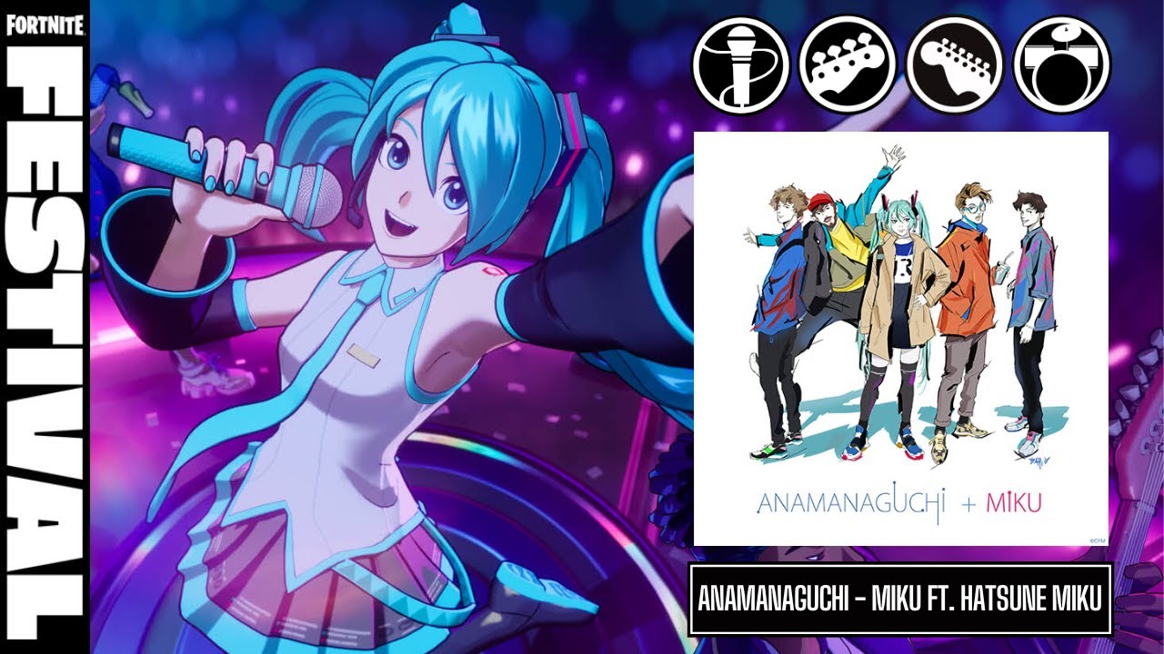Anamanaguchi - Miku ft. Hatsune Miku | Fortnite Festival [EXPERT FULL BAND 100% FLAWLESS]