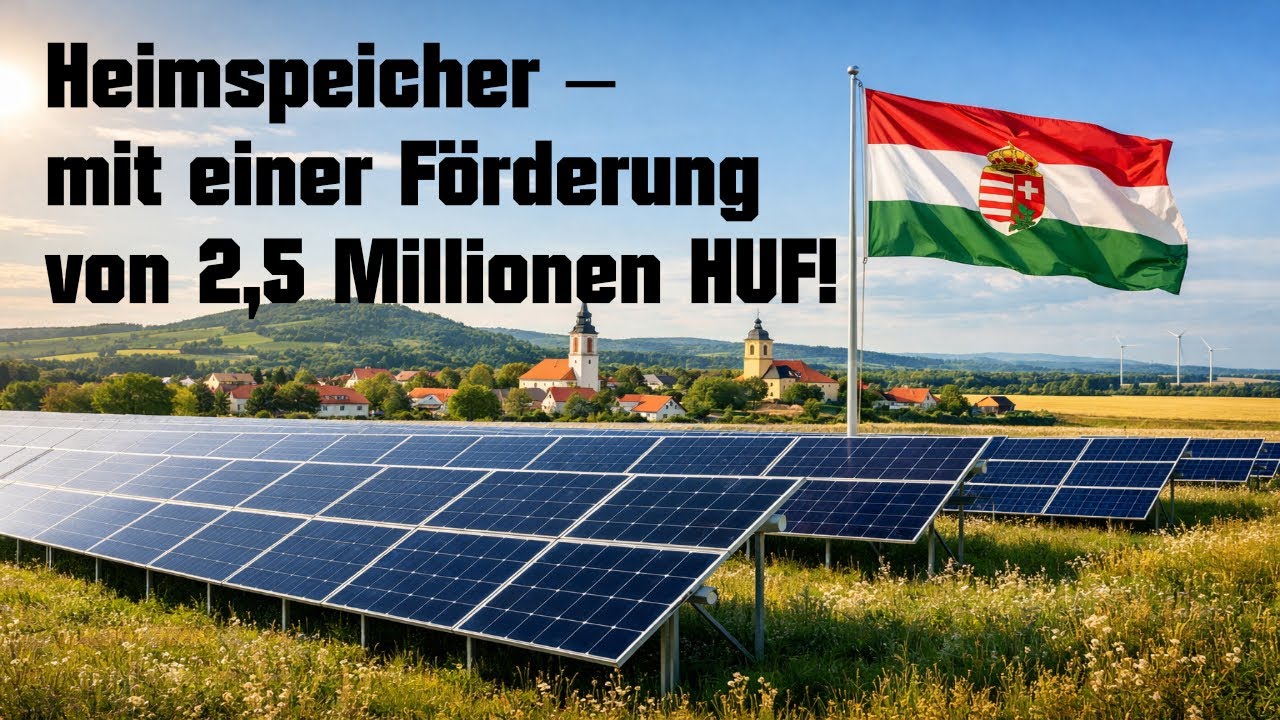 #Ungarn 🌶️ #UngarnAuswandern 🌶️ ERHEBLICHE STAATLICHE #FÖRDERUNG FÜR ENERGIESPEICHERUNG IM HAUSHALT!