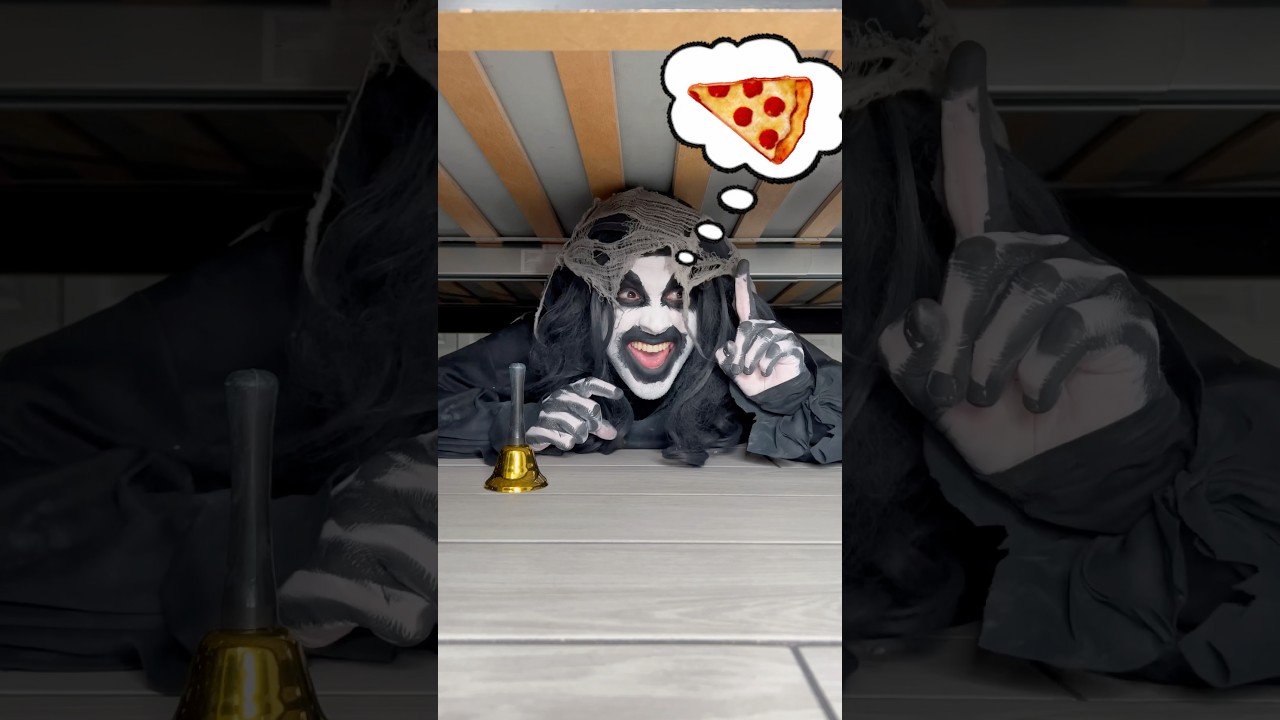 Express pizza delivery for monster 🍕 #shorts