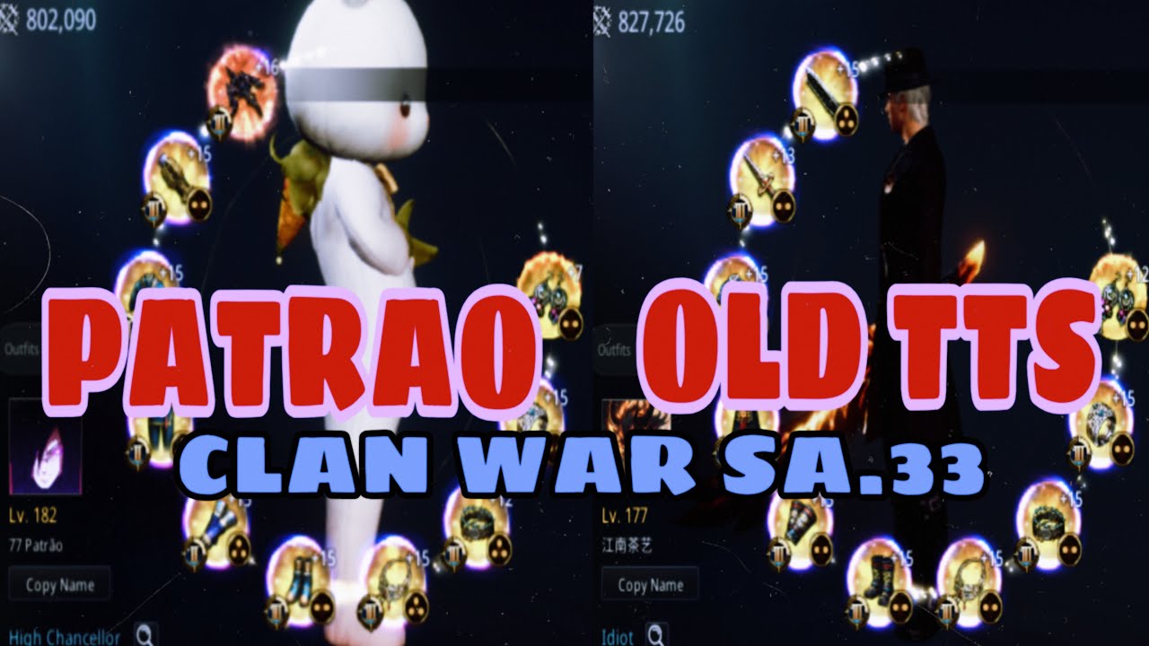 PATRAO 802K PS VS OLD TTS 827K PS | SACANAS VS 77 FIRMA SA.33 - MIR4