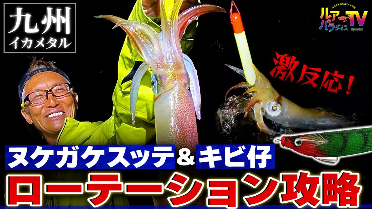 【イカメタル】アタリの多さに驚愕「ヌケガケスッテ」ローテーション攻略！【ルアパラTV】