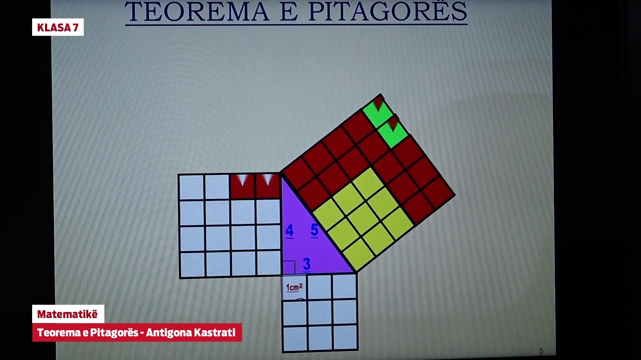7700 Klasa 7 Matematikë - Teorema e Pitagorës